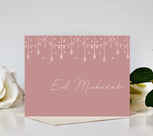 Load image into Gallery viewer, Eid Mubarak Crystals Card
