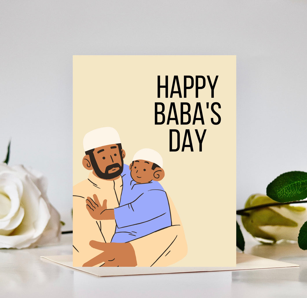 Happy Baba's Day Card