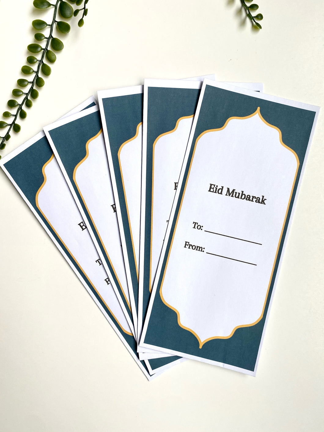 Eidi Money Holders and Stickers (Set of 5)