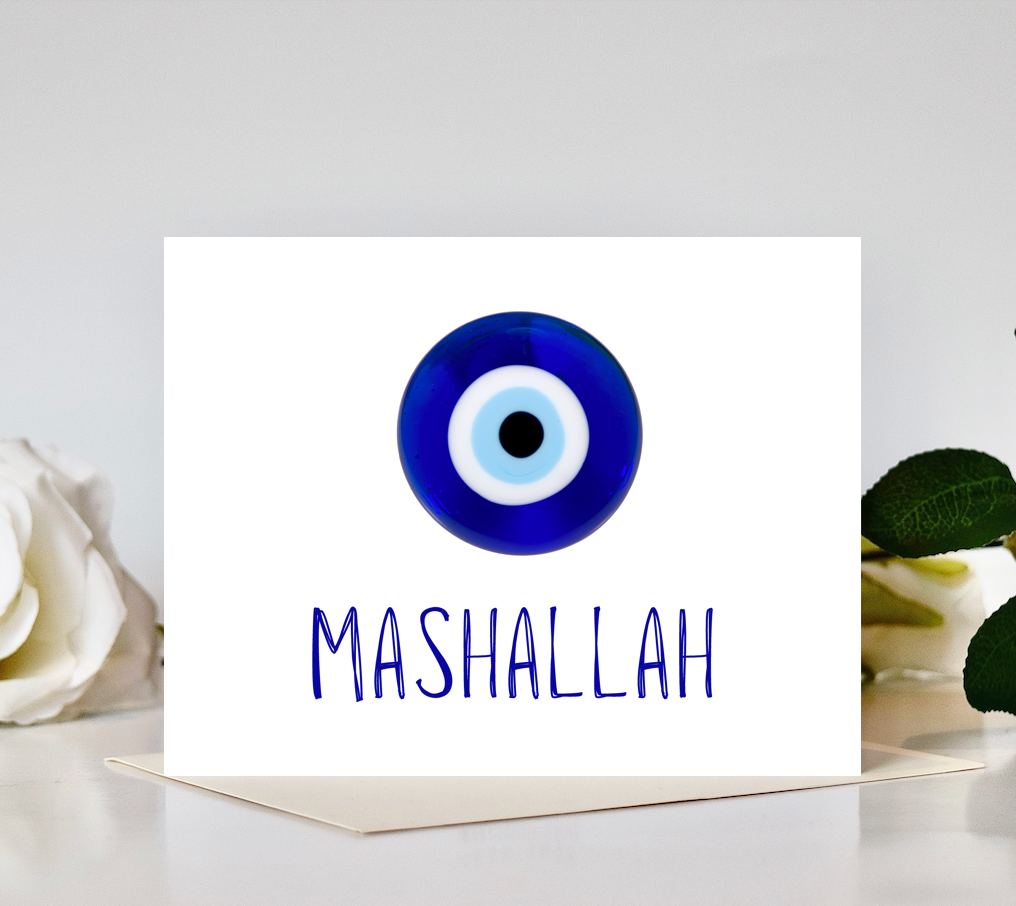 Evil Eye Mashallah Greeting Card