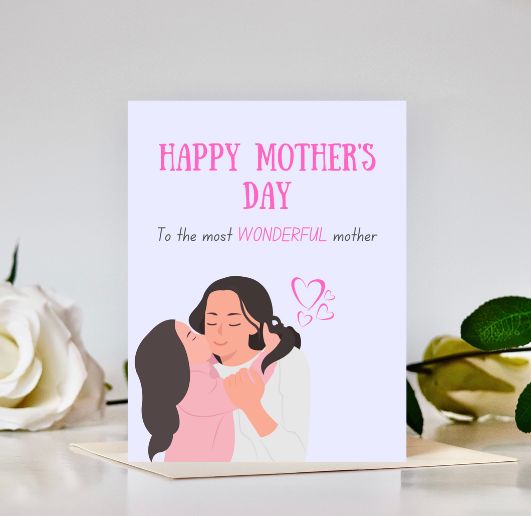 Mother Daughter Mother's Day Card