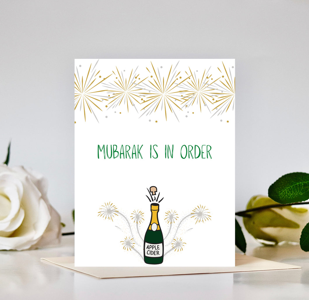 Apple Cider Mubarak Card