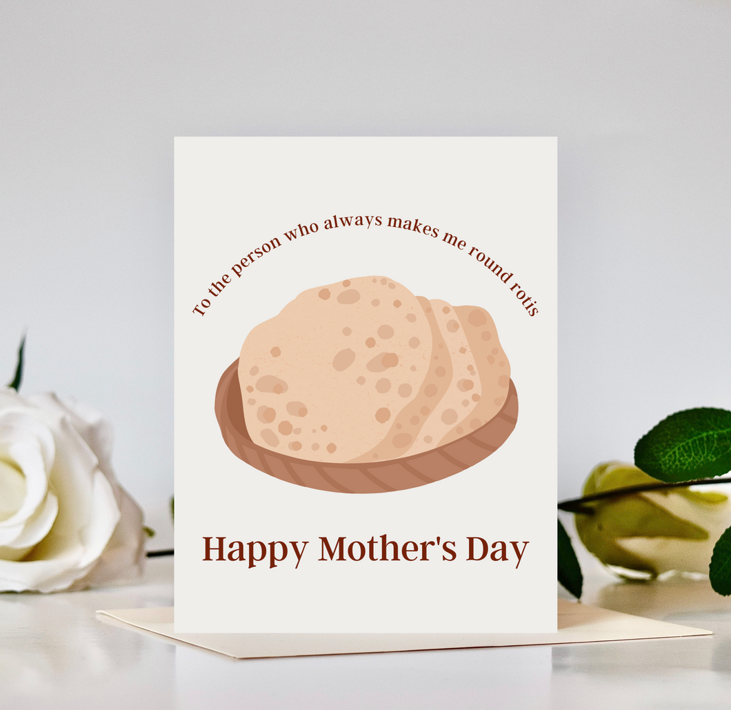 Round Rotis Mother's Day Card