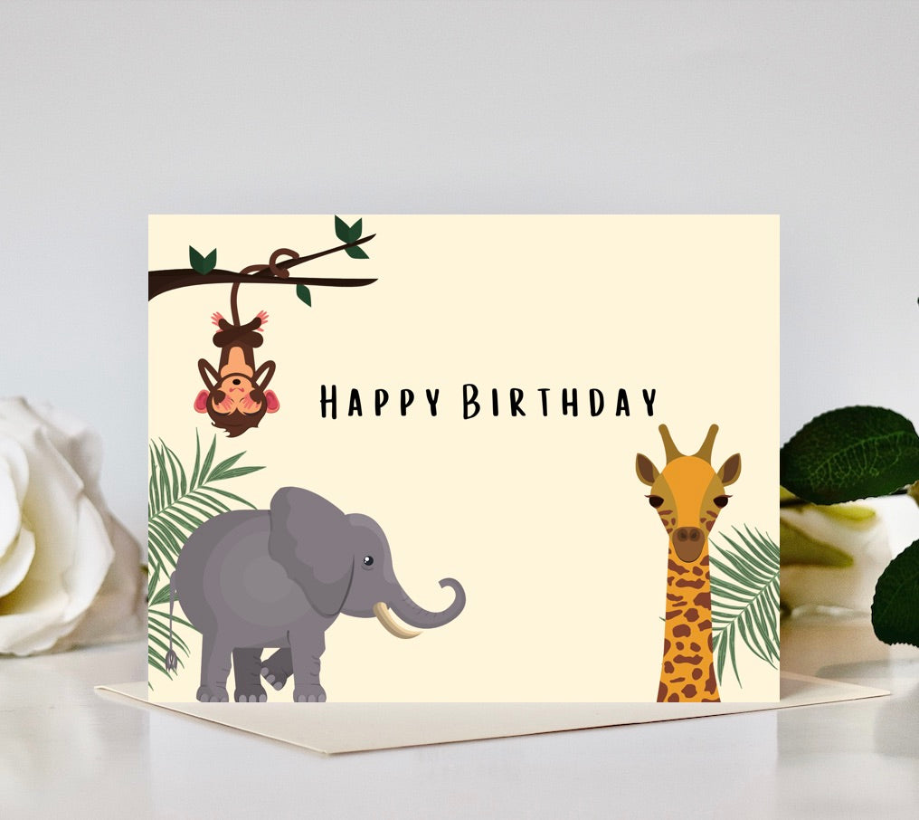 Safari Birthday Card