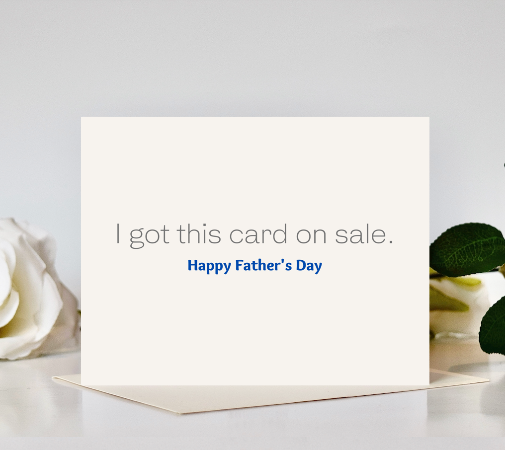 Sale Father's Day Card