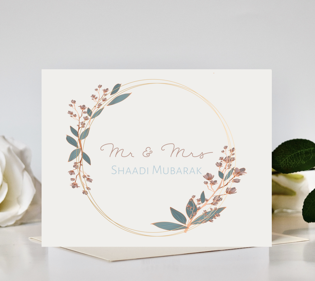 Shaadi Mubarak Card - Mr. & Mrs.