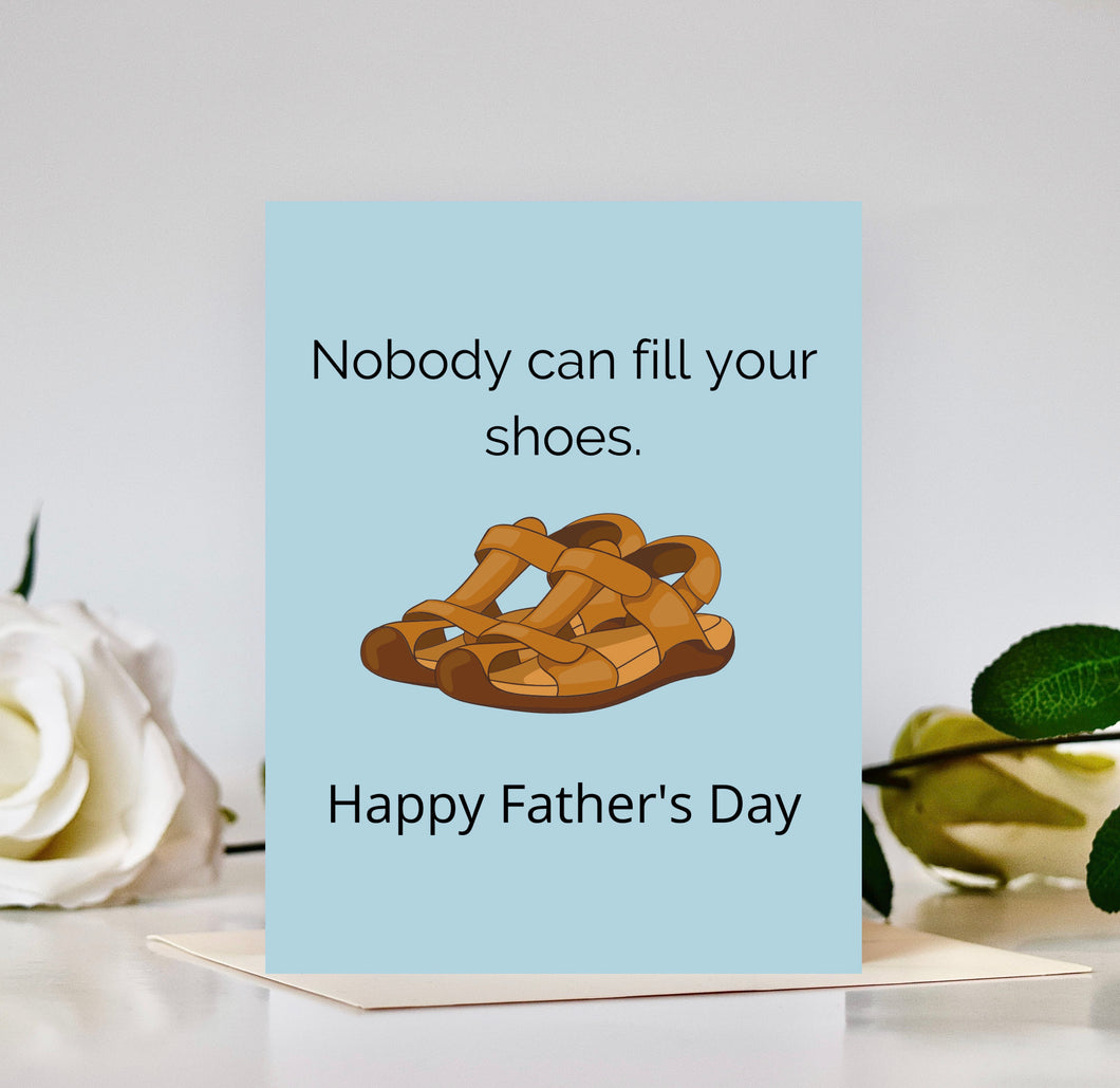 Fill Shoes Father's Day Card