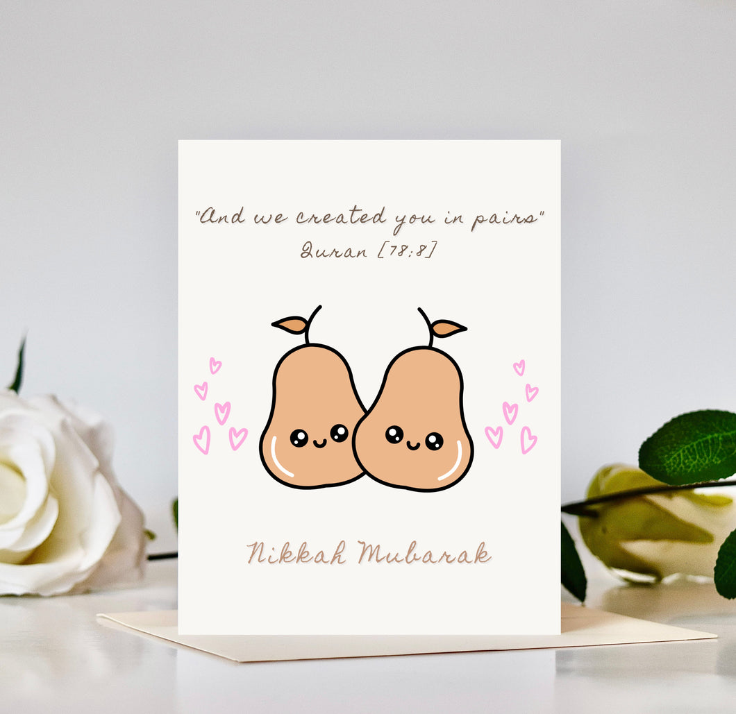 Pears Nikkah Mubarak Card